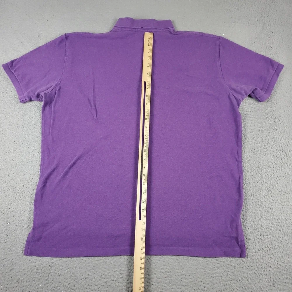 Ralph Lauren Polo Shirt Mens XL Purple Pony Casual Short Sleeve *